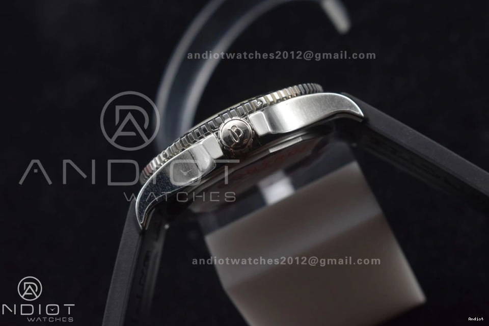 Edition Best 1:1 Dial Superocean 478 Black Bezel Resilient Strap A 44 TF Orange On Rubber Automatic Black 0814